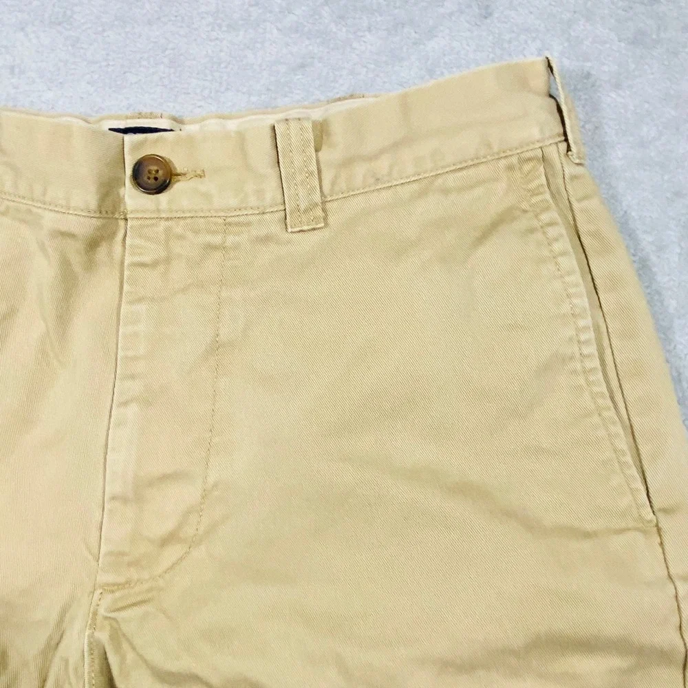 J.Crew Gramercy Shorts Mens 30 Tan‎ Khaki 100% Cotton Twill Chino Flat Front
